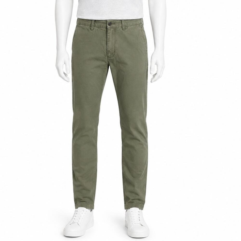 NEUW Cash Pant Mens 29x32 Olive Green Twill Khaki Organic Cotton chino Pants
